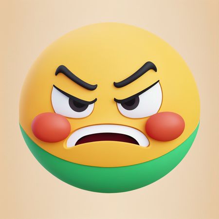 Emoji en colère  Image IA