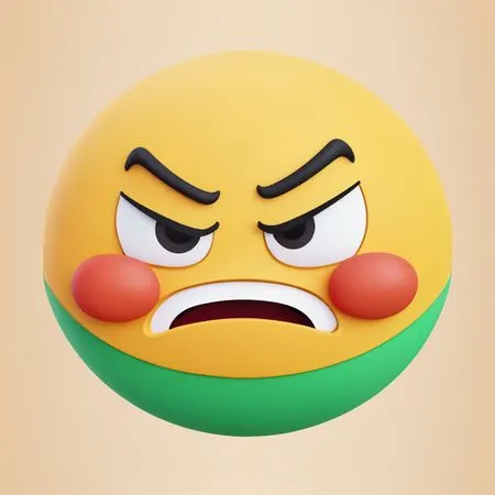 Emoji en colère  Image IA