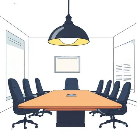 Empty Conference Room  AI Image