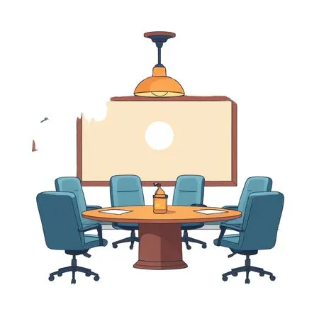 Empty Conference Room  AI Image