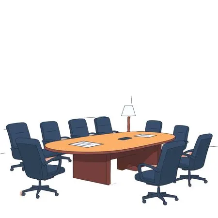 Empty Conference Room AI Image