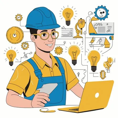 Engenheiro usando tecnologia para soluções inovadoras  AI Image