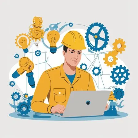 Engineer Working On Technology  AI Image