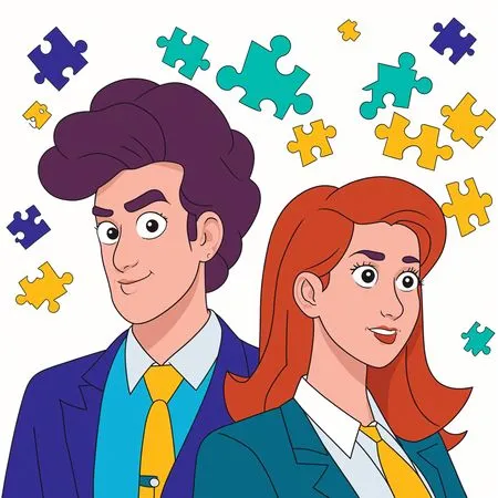 Équipe commerciale perplexe  Image IA
