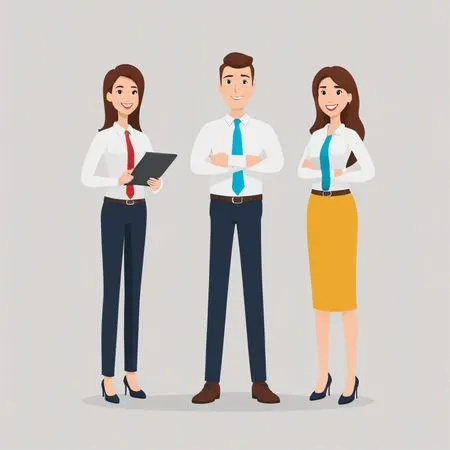 Équipe commerciale professionnelle  Image IA