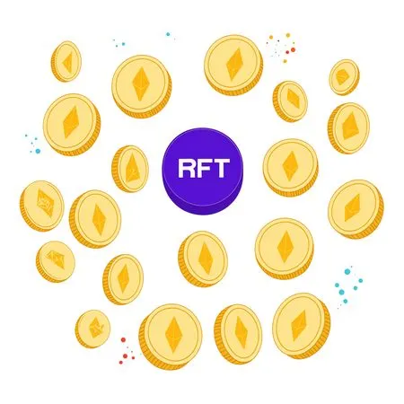 Ethereum And RFT Crypto Coins  AI Image