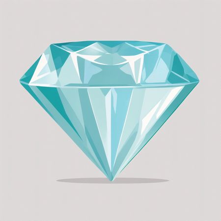 Faceted Gemstone  AI Image