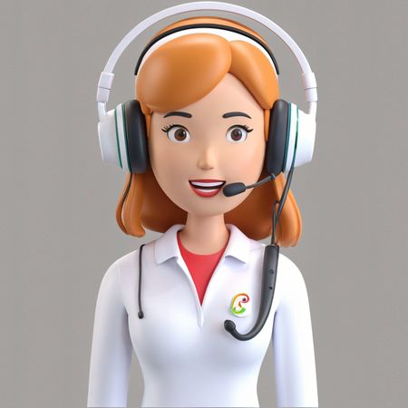 Female Customer Service Representative  AI Image