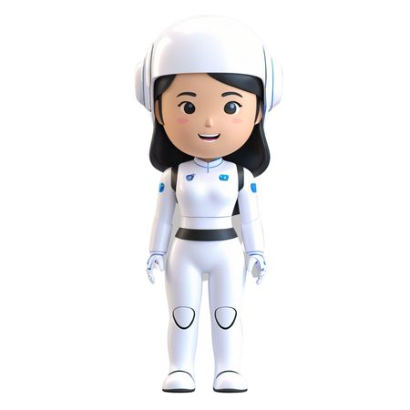 Female cyborg  AI Image