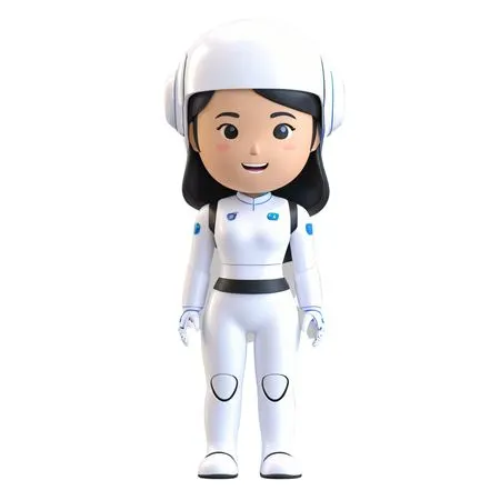 Female cyborg  AI Image