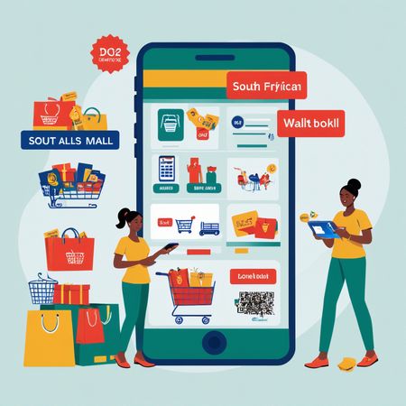 Female Doing Online Shopping Via Mobile App  AI Image