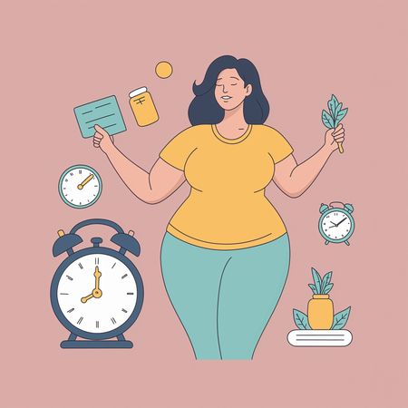 Femme embrassant le bien-être et l'équilibre  AI Image