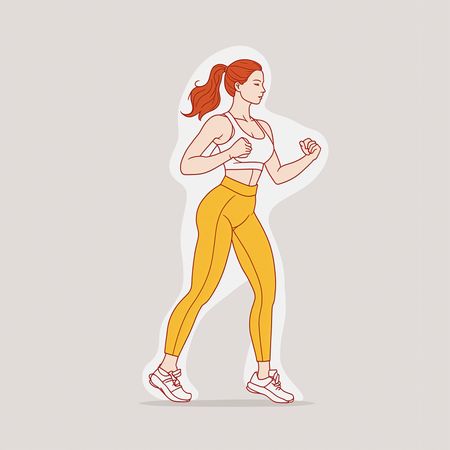 Femme qui fait du jogging  Image IA