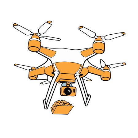 Food Delivery Drone In Mid-flight  AI Image
