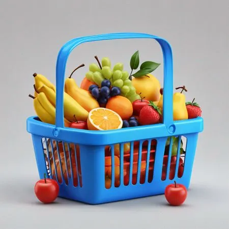 Fresh Fruits Basket  AI Image