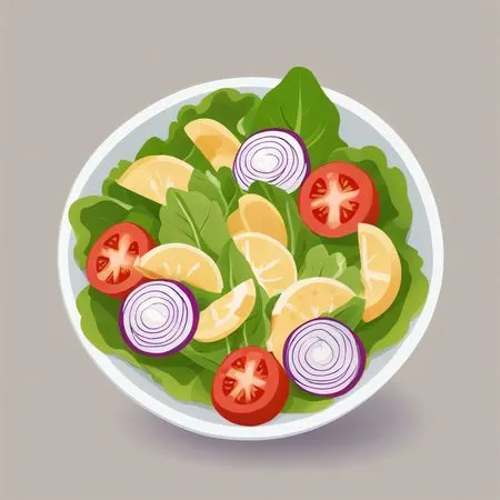 Fresh Salad In Bowl  AI Image