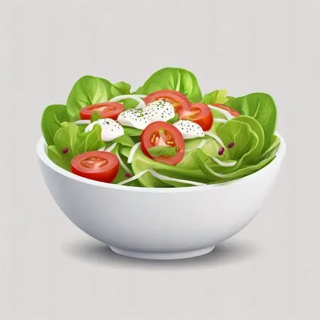 Fresh Salad With Tomatoes And Mozzarella  AI Image