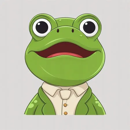 Frog In Formal Suit  AI Image