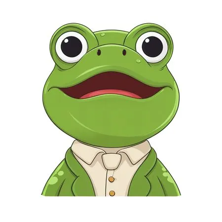 Frog In Formal Suit  AI Image