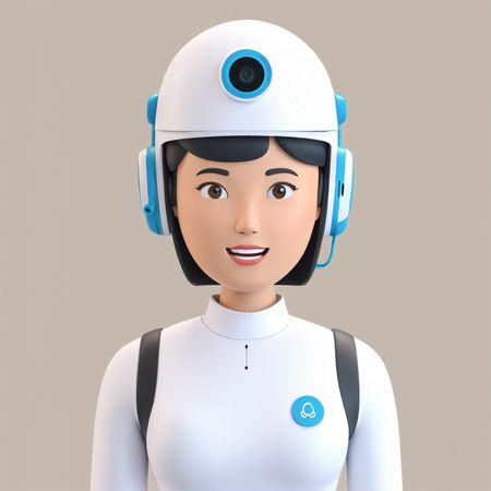 Futuristic AI Assistant Character  AI Image