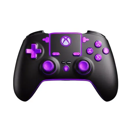 Gaming Controller With Illuminated Buttons  AI Image