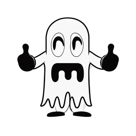 Ghost Giving Thumbs Up  AI Image