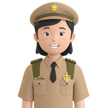 Girl Police Officer  AI Image