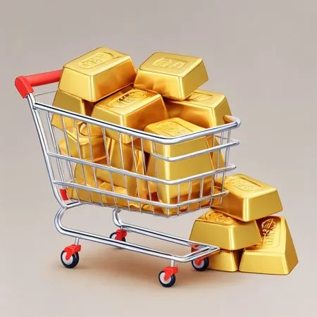 Gold Shopping  AI Image