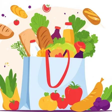 Groceries In Shopping  AI Image