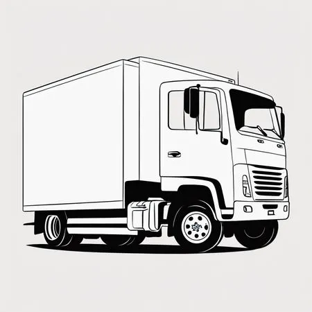 Großer Lieferwagen  AI Image