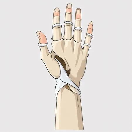 Hand With Bandage Support  AI Image