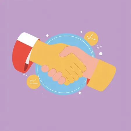 Handshake Symbolizing Agreement  AI Image