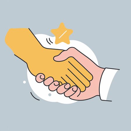 Handshake Symbolizing Partnership  AI Image