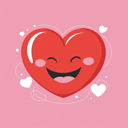 Happy Heart Emoji  AI Image