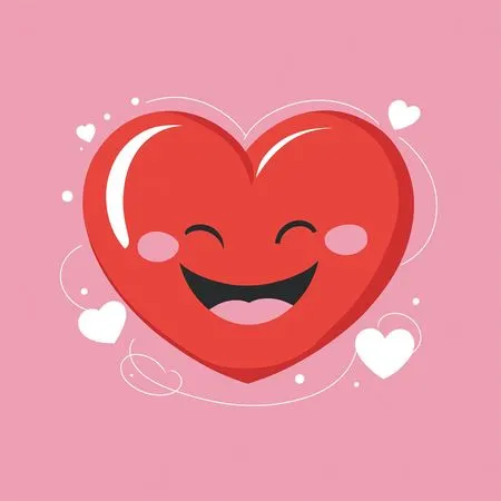 Happy Heart Emoji  AI Image