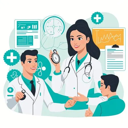 Healthcare Professionals And Medical Tools  AI Image