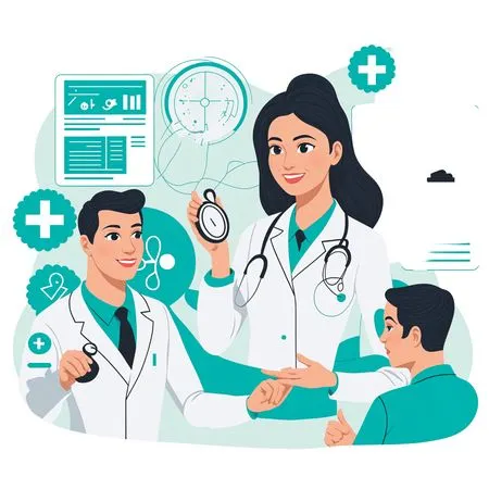 Healthcare Professionals And Medical Tools  AI Image