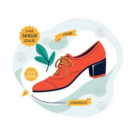 High Heel Shoe With Sale Tags  AI Image