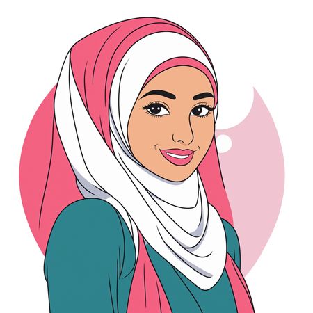 Hijab Woman  AI Image