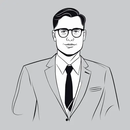 Homme d'affaires en costume  Image IA