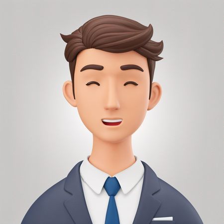 Homme d'affaires souriant  Image IA