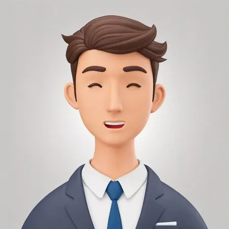 Homme d'affaires souriant  Image IA