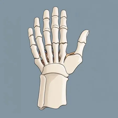 Human Hand Skeleton  AI Image