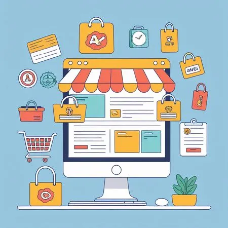 Interface do site de compras online  Imagem de IA