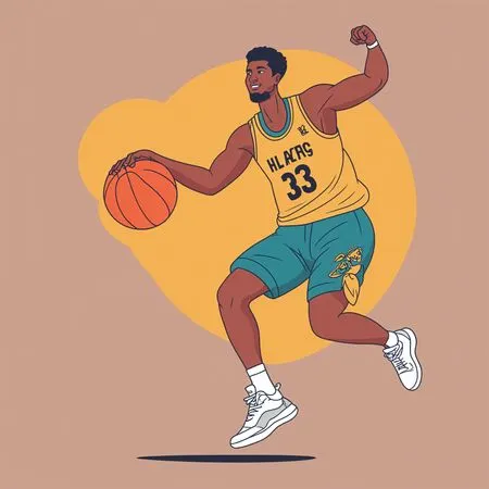 Jogador de basquete em ação  Imagem de IA