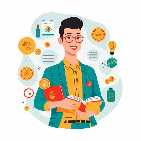 Jovem estudante absorto na leitura de um livro Imagem de IA