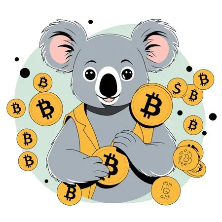 Koala Holding Bitcoins  AI Image