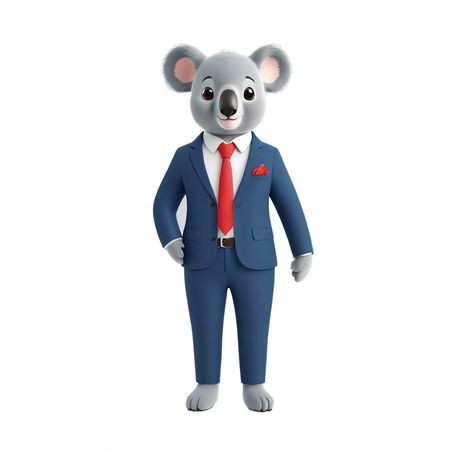 Koala In Business Attire  AI Image