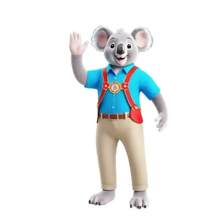Koala Waving Hello  AI Image