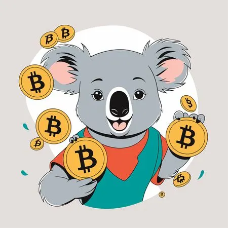 Koala With Bitcoins  AI Image